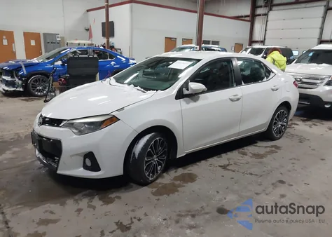 2016 Toyota Corolla S Plus z USA, uszkodzony, nr VIN 5YFBURHE9GP547480